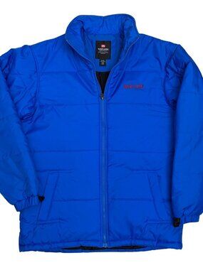 ECKO Unltd Parka Coat Insulated Blue Winter Jacket Mens Medium